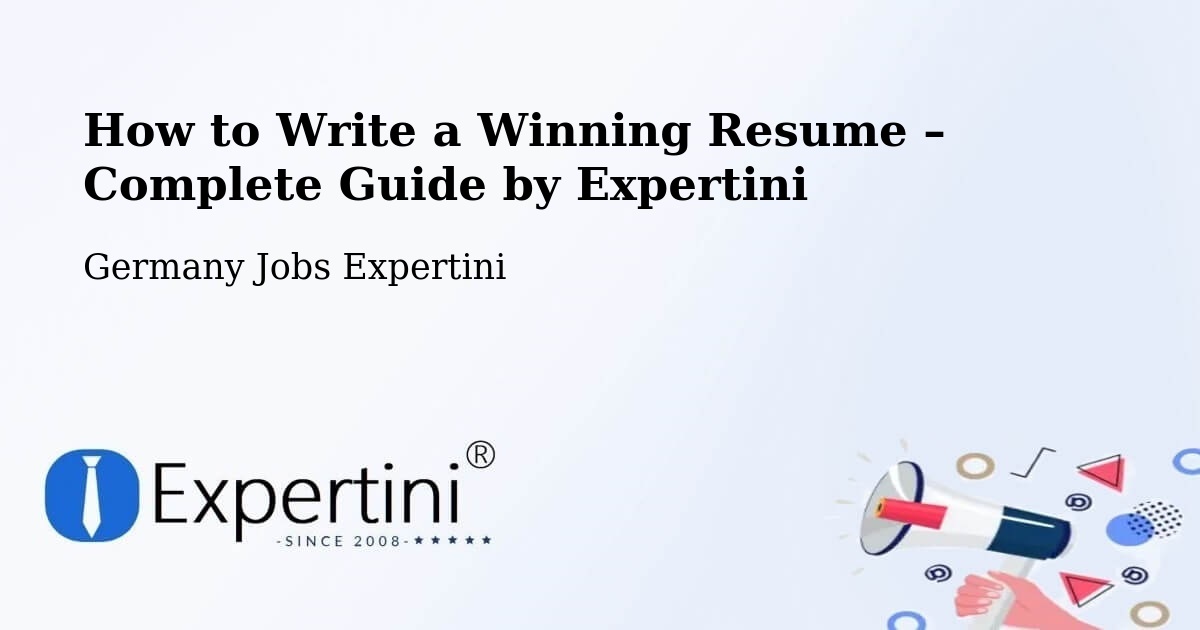 Resume Writing Guide for Job Seekers – Besigheim - Besigheim, Germany Jobs Expertini
