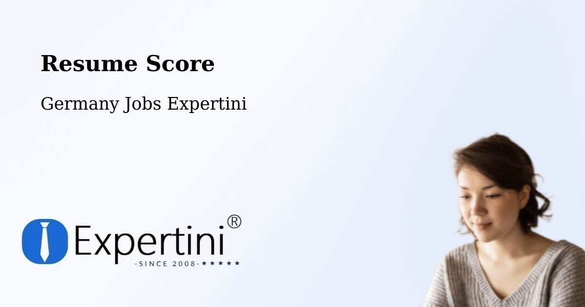Resume Score & Job Description Match Tool – Besigheim - Germany Jobs Expertini